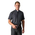 Black Short Sleeve Tab Shirt