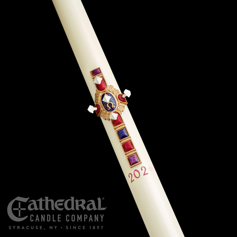 80608501-Close-up-202 Christ Victorious Paschal Candle - Image 1