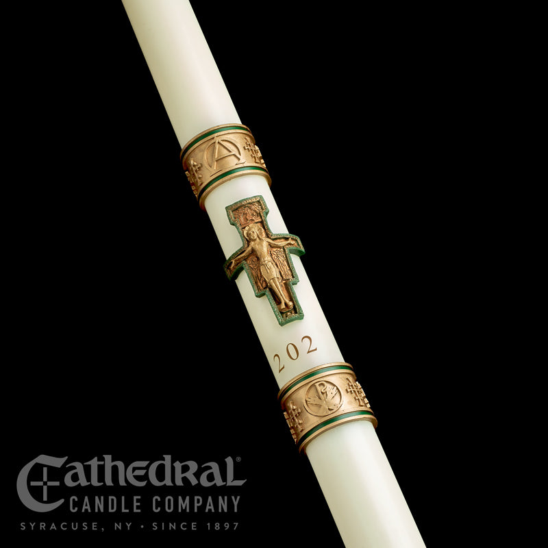 80865085-Close-up-202 Cross of St. Frances Paschal Candle - Image 1